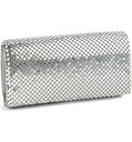 【送料無料】 ジェシカマッククリントック レディース ハンドバッグ バッグ Mesh Clutch SILVER