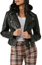 フリーピープル 【送料無料】 フリーピープル レディース ジャケット・ブルゾン アウター Harriett Hooded Faux Leather Moto Jacket BLACK