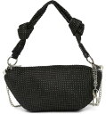 yz XeB[u }f fB[X V_[obO obO Chain Knot Rhinestone Shoulder Bag BLACK