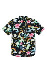 【送料無料】 ボルコム メンズ シャツ トップス Drew Toonz Floral Short Sleeve Button-Up Shirt BLACK