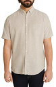 【送料無料】 ジョニー ビッグ メンズ シャツ トップス Tahiti Short Sleeve Linen Blend Button-Down Shirt BISCUIT