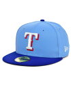 ニューエラ レディース 帽子 アクセサリー Texas Rangers Authentic Collection 59FIFTY-FITTED Cap Ligh...