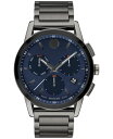 oh Y rv ANZT[ Men's Swiss Chronograph Museum Sport Gray PVD Stainless Steel Bracelet Watch 43mm Grey