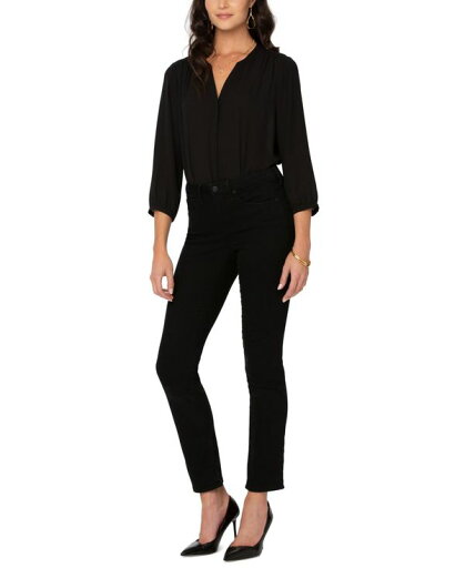 エヌワイディージェイ レディース デニムパンツ ボトムス Sheri Tummy-Control Slim-Leg Jeans Black エヌワイディージェイ レディース デニムパンツ ボトムス Sheri Tummy-Control Slim-Leg Jeans Black