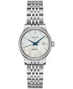 ロンジン レディース 腕時計 アクセサリー Women 039 s Swiss Automatic Record Collection Diamond (1/2 ct. t.w.) Stainless Steel Bracelet Watch 30mm No Color