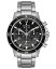 ֥  ӻ ꡼ Men's Chronograph Marine Star Stainless Steel Bracelet Watch 45mm Silver