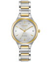 V`Y fB[X rv ANZT[ Eco-Drive Women's Corso Diamond-Accent Two-Tone Stainless Steel Bracelet Watch 29mm No Color