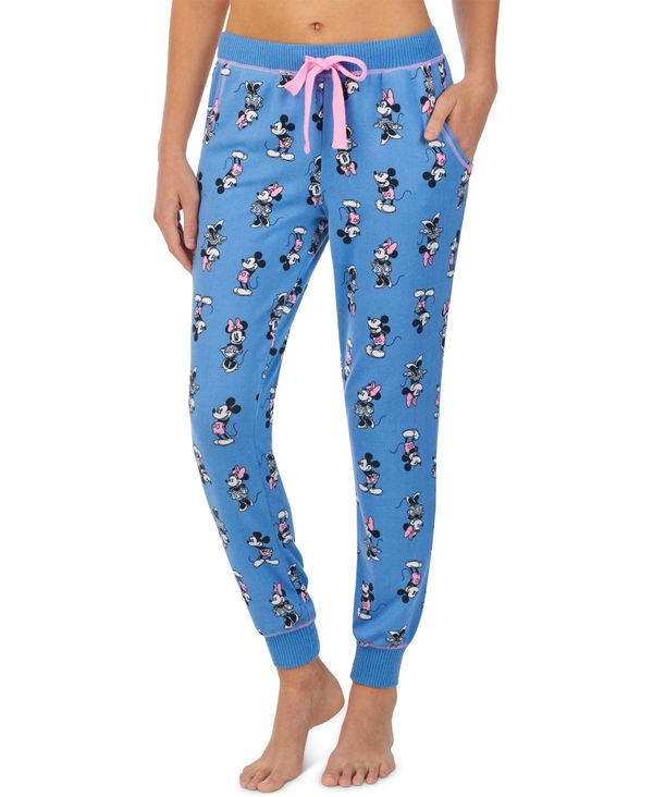 ディズニー レディース カジュアルパンツ ボトムス Mickey & Minnie Mouse Jogger Pajama Pants Printed Blue