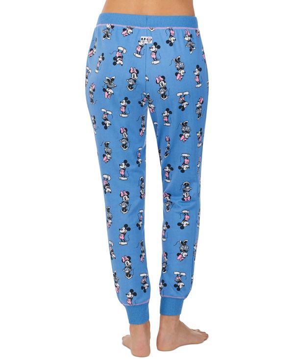 ディズニー レディース カジュアルパンツ ボトムス Mickey & Minnie Mouse Jogger Pajama Pants Printed Blue