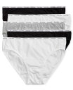 カルバンクライン レディース パンツ アンダーウェア 5-Pk. Cotton-Blend Bikini Underwear QP1094M Black/White/Gray