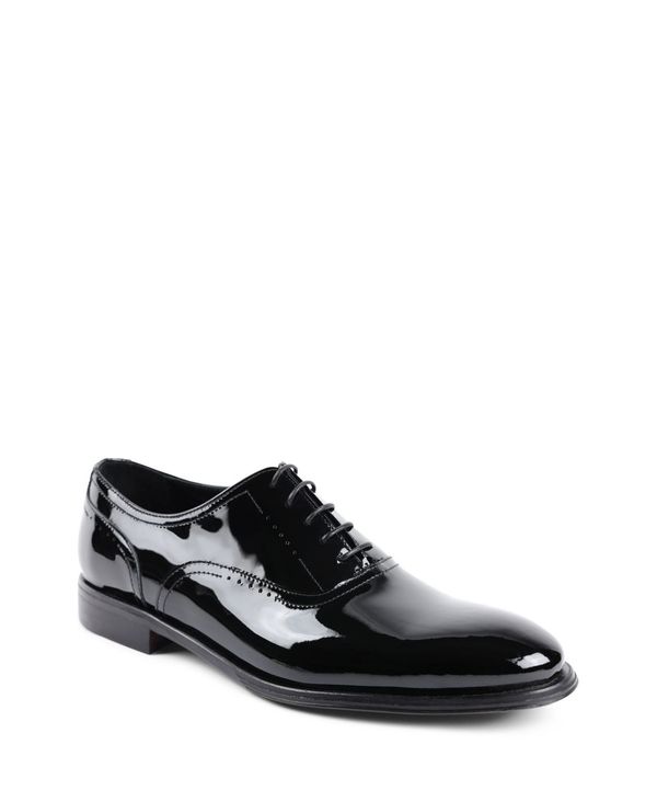 ブルーノマグリ メンズ シューズ オックスフォード Bruno Magli Men's Arno Sera Patent Oxford Shoes Black Patent ブラック