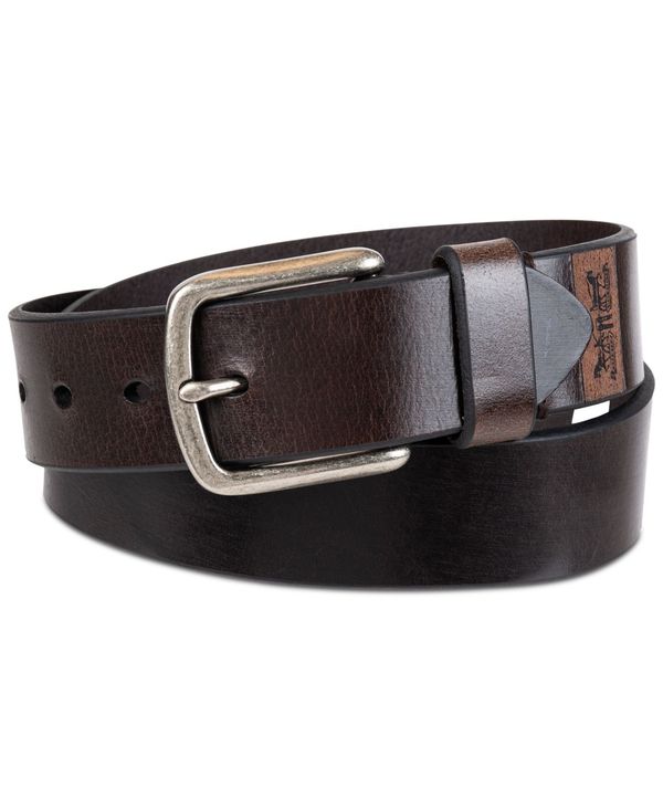 リーバイス メンズ ベルト アクセサリー Men 039 s Leather Belt Brown
