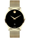 oh Y rv ANZT[ Men's Swiss Automatic Museum Classic Gold PVD Mesh Bracelet Watch 40mm Gold