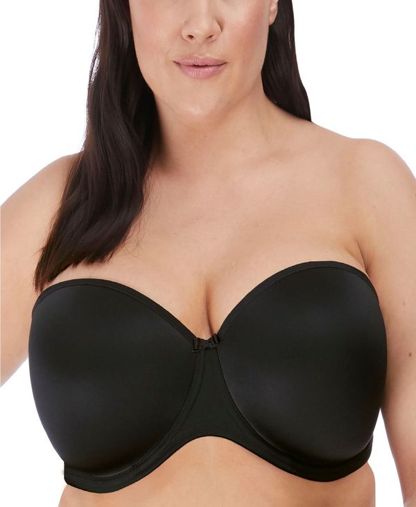 エロミ レディース ブラジャー アンダーウェア Women 039 s Plus Size Smooth Underwire Molded Strapless Bra EL4300 Black