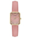 スティーブ マデン レディース 腕時計 アクセサリー Women's Pink Polyurethane Leather Strap with Stitching Watch, 22X28mm Pink(2)