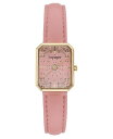 XeB[u }f fB[X rv ANZT[ Women's Pink Polyurethane Leather Strap with Stitching Watch, 22X28mm Pink