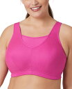 グラマライズ レディース ブラジャー アンダーウェア Women's Plus Size Sport No-Bounce Camisole Bra Rose V...