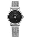 XgD[O Y rv ANZT[ Women's Quartz Silver-Tone Mesh Bracelet Watch 29mm Black