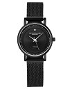 XgD[O Y rv ANZT[ Women's Quartz Black Mesh Bracelet Watch 29mm Black