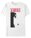 フィフスサン メンズ Tシャツ トップス Scarface Men 039 s Iconic Black And White Movie Poster T-Shirt White