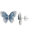 ル ヴァン レディース ピアス・イヤリング アクセサリー Denim Ombré (1-3/4 ct. t.w.) & White Sapphir...