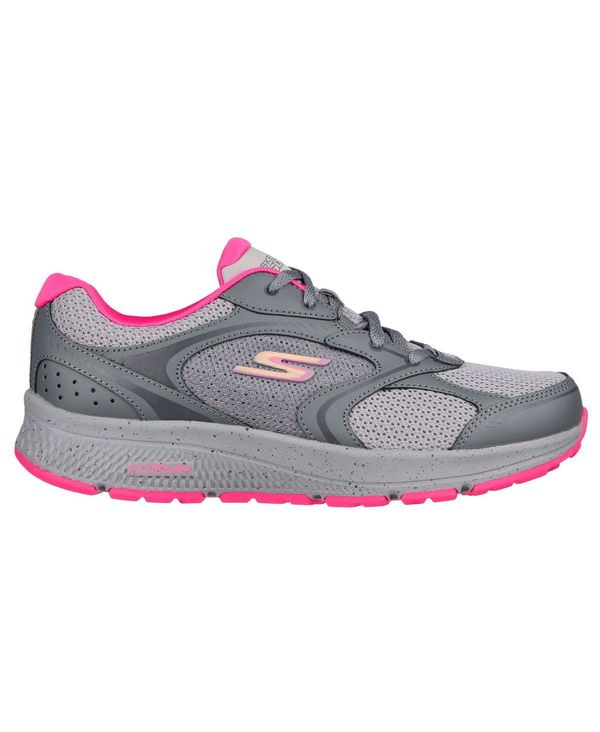 スケッチャーズ レディース スニーカー シューズ Women's GOrun Consistent Running Sneakers from Finish Line Gray, Pink