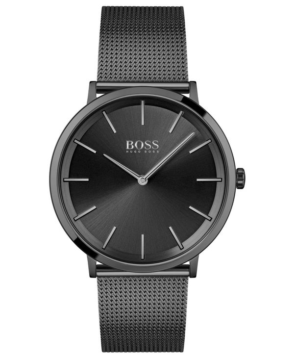 ■ブランド BOSS (ボス)■商品名 HUGO Men's Skyliner Black Stainless Steel Mesh Bracelet Watch 40mm■商品は海外よりお取り寄せの商品となりますので、お届けまで10日-1...