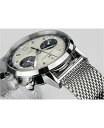 n~g Y rv ANZT[ Men's Swiss Automatic Chronograph Intra-Matic Stainless Steel Mesh Bracelet Watch 40mm Stainless Steel