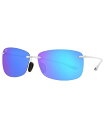 マウイジム メンズ サングラス・アイウェア アクセサリー Unisex Polarized Sunglasses, MJ000593 Akau 61 Transparent