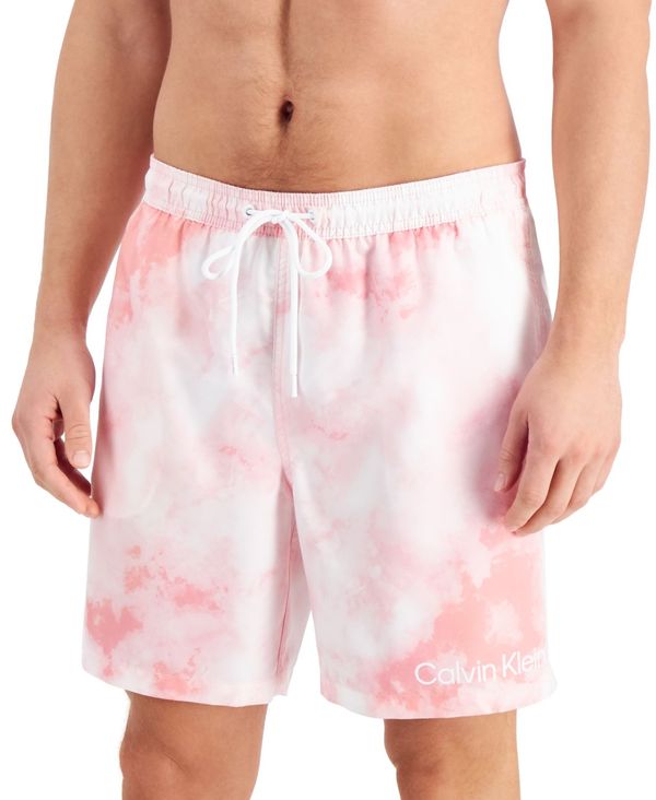 カルバンクライン メンズ ハーフパンツ・ショーツ 水着 Men's Tie-Dye Volley Shorts Pink
