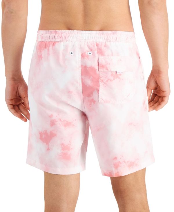 カルバンクライン メンズ ハーフパンツ・ショーツ 水着 Men's Tie-Dye Volley Shorts Pink