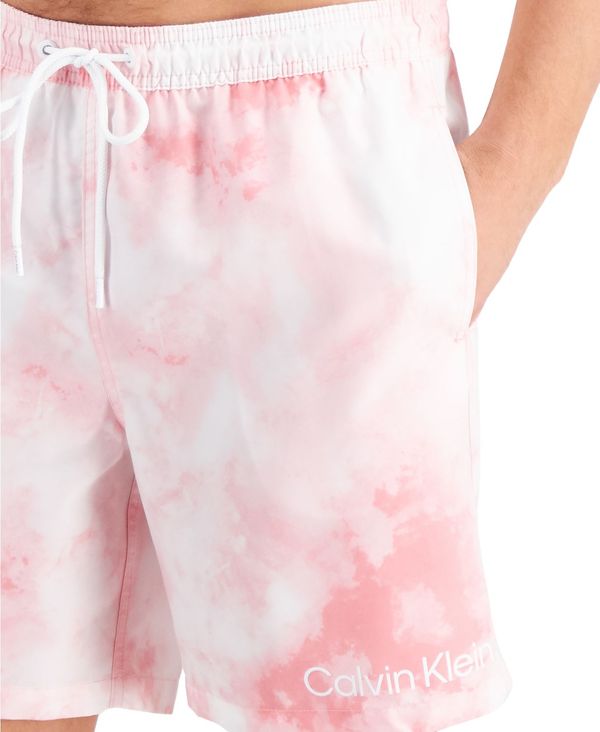 カルバンクライン メンズ ハーフパンツ・ショーツ 水着 Men's Tie-Dye Volley Shorts Pink