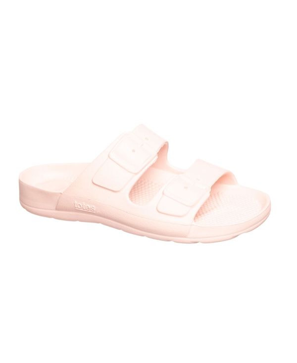 トーツ レディース サンダル シューズ Women's Lightweight Sol Bounce Ara Double Buckle Slides Evening Sand