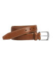 ジョンストンアンドマーフィー メンズ ベルト アクセサリー Men's Topstitched Leather Belt Tan