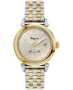 T@g[ tFK fB[X rv ANZT[ Ferragamo Men's Swiss Feroni Two-Tone Stainless Steel Bracelet Watch 40mm Champagne