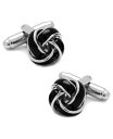 JtNX Y JtX{^ ANZT[ Knot Cufflinks Black