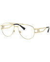 FT[` Y TOXEACEFA ANZT[ VE1269 Men's Pilot Eyeglasses Gold-Tone