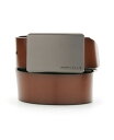 y[GX Y xg ANZT[ Men's Plaque Reversible Belt Tan