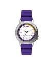 RrA Y rv ANZT[ Men's Peak Patrol LSU Silicone Strap Watch 45mm Purple