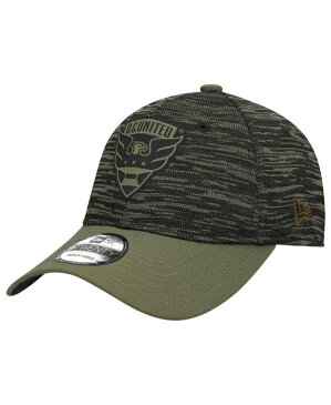 ニューエラ メンズ 帽子 アクセサリー Men's Olive D.C. United Salute To Service 9TWENTY Adjustable Hat Olive