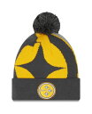 ニューエラ メンズ 帽子 アクセサリー Men 039 s Graphite Pittsburgh Steelers Logo Whiz Redux Cuffed Knit Hat Graphite