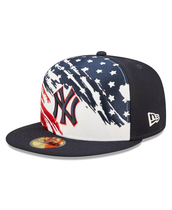 ニューエラ メンズ 帽子 アクセサリー Men 039 s Navy New York Yankees 2022 4th of July On-Field 59FIFTY Fitted Hat Navy