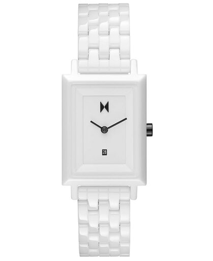 エムブイエムティー レディース 腕時計 アクセサリー Women's Signature Square White Ceramic Bracelet Watch 26mm White エムブイエムティー レディース 腕時計 アクセサリー Women's Signature Square White Ceramic Bracelet Watch 26mm White