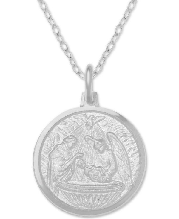 W[j xj[j fB[X lbNXE`[J[Ey_ggbv ANZT[ Baptism Medallion 18 Pendant Necklace in Sterling Silver Sterling S