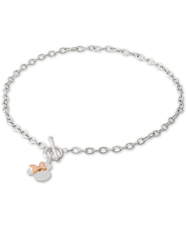 ディズニー レディース ネックレス・チョーカー・ペンダントトップ アクセサリー Minnie Mouse 18 Pendant Necklace in Sterling Silver and 18k Gold-Plate Over Sterling Silver Silver