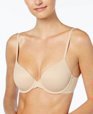 カルバンクライン レディース Tシャツ トップス Perfectly Fit Full Coverage T-Shirt Bra F3837 Bare (Nude 5)