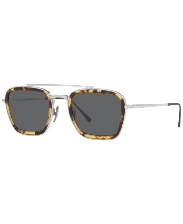 ペルソル メンズ サングラス・アイウェア アクセサリー Unisex Sunglasses, Po5012St 51 Silver-Tone
