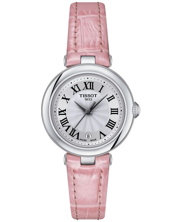 ティソット レディース 腕時計 アクセサリー Women's Swiss Bellissima Small Lady Pink Leather Strap Watch 26mm No Color
