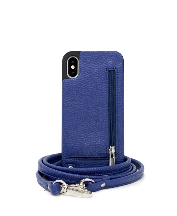 ヘラケース レディース PC・モバイルギアケース アクセサリー Crossbody X or XS IPhone Case with Strap Wallet Royal Blue