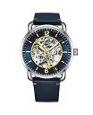 XgD[O Y rv ANZT[ Men's Blue Leather Strap Watch 42mm Blue